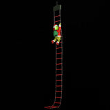 Mr. Christmas 10ft Outdoor Animated Rope Ladder Climbing Grinch with Lights, Music & Timer