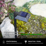 Home Zone Living Secure Linkable Solar Pathway Lights, 4-Pack, 300-Lumen Motion Sensor