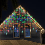 Joyfy 416 LED Christmas Icicle Lights, 78 Drops, 30.2ft Warm White with 8 Modes