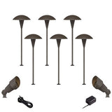 John Timberland Mushroom Bronze LED Landscape Lighting Set, 10-Piece