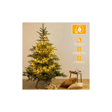 1000 LED Christmas Cluster Lights, 49 ft, Warm White, Green Cable, Remote & 8 Modes