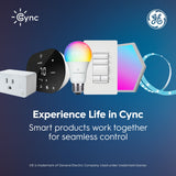 GE Cync 48ft Smart LED Café String Lights, Multicolor with Individual Bulb Control