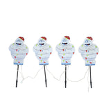 Rudolph the Red-Nosed Reindeer Bumble Pre-Lit Christmas Pathway Markers, 12", 4-Pack