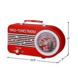 Mr. Christmas Grinch Who-Tunes Radio, Red, 10.6" with 3 Pre-Programmed Stations & Volume Control