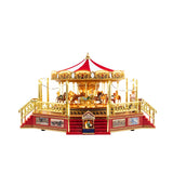 Mr. Christmas 90th Anniversary World’s Fair Boardwalk Carousel with Animation, 178 LEDs & 50 Songs