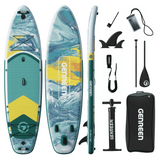 Genreen 11' Inflatable Stand Up Paddle Board Set with Complete SUP Accessories
