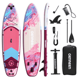 Genreen 11' Inflatable Stand Up Paddle Board Set with Complete SUP Accessories