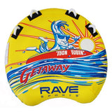 RAVE Sports Getaway 2-Person Pontoon Towable Tube, 510 lb Capacity with Skim-Fast Bottom