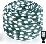 108 ft Outdoor Christmas String Lights, 200 LED Plug-In Lights with 8 Modes