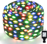 108 ft Outdoor Christmas String Lights, 200 LED Plug-In Lights with 8 Modes