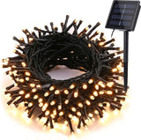 52.3 ft Solar String Lights, 160 LED Outdoor Fairy Lights with 8 Modes