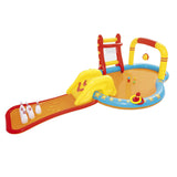 H2OGO! Lil' Champ Play Pool Center with Slide – Inflatable Kiddie Water Park