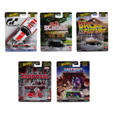10-Pack Hot Wheels Premium Pop Culture 1:64 Die-Cast Cars, Trucks & Vans – 2 Themed 5-Packs