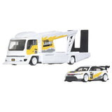 2-Piece Hot Wheels Legends Team Transport 1:64 Set – Honda Civic Type R & Kousoku Hauler