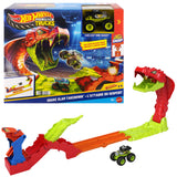 Hot Wheels Monster Trucks Snake Slam Takedown – Bone Shaker & 4-Piece Speed Snap Track
