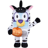19.68" Bluey Zebra Costume Halloween Porch Greeter – Plush Indoor & Covered Porch Decoration