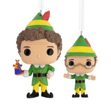 Hallmark Buddy the Elf & Papa Elf Funko POP! Christmas Ornaments – Set of 2
