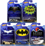5-Pack Hot Wheels Batman Series – 1:64 Die-Cast Batmobiles, Dodge Charger & Batplane