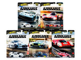 Hot Wheels Circuit Legends Premium Die-Cast Cars, 5-Pack
