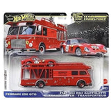 Hot Wheels Team Transport Ferrari 250 GTO and Fiat 642 RN2 Bartoletti Transporter