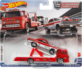 2-Piece Hot Wheels Ford C-800 Team Transport Set – 1:64 Hauler & Component Car