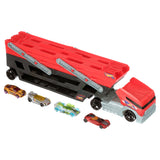 Hot Wheels Mega Hauler Set – Expandable Truck & 4 Die-Cast Cars