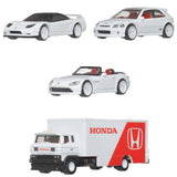 Hot Wheels Premium Collector Display Set with Three Cars and One Transporter