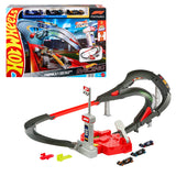 3-Car Hot Wheels Racing Formula 1 Sprint Race Circuit – Rev Launcher, Overtake Lane & 2 Modes