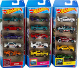 15-Car Hot Wheels 1:64 Die-Cast Vehicle Bundle – 3 Themed 5-Packs, Styles May Vary