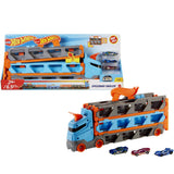 3-Car Hot Wheels Speedway Hauler – 6 ft. Convertible Race Track, Dual Launcher & 22-Car Storage