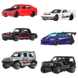 6-Car Hot Wheels Streets of Japan 1:64 Scale Die-Cast Vehicle Set – Styles May Vary