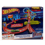 Hot Wheels Neon Speeders Skyscraper Speed Circuit – Motorized Track Set