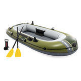 Intex Seahawk 2 Inflatable Boat Set with Oars, Pump & Fishing Rod Holders