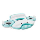 Intex Laguna Splash Island Water Raft, 2 Detachable Tubes Inflatable Float Mesh