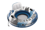 Intex Inflatable River Tube with Backrest, Mesh Bottom & Cup Holders