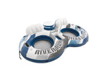 Intex River Run 2 Inflatable Floating Water Tube for 2 People with Built-In Cooler