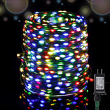 108 ft 200 LED Christmas String Lights, Plug-In Fairy Lights with 8 Lighting Modes
