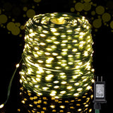 108 ft 200 LED Christmas String Lights, Plug-In Fairy Lights with 8 Lighting Modes