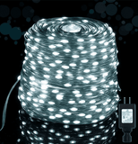 108 ft 200 LED Christmas String Lights, Plug-In Fairy Lights with 8 Lighting Modes