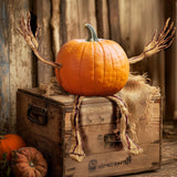 Halloween Pumpkin Arms & Legs Set, 4-Piece Bendable Vine Stakes for Jack-O-Lantern