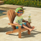 KidKraft Wooden Adirondack Child’s Outdoor Chair – 100 lb. Capacity, Honey