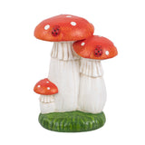 Mainstays Solar Three-Mushroom Outdoor Garden Statue with LED Light