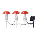 Mainstays Solar Mushroom Landscape Lights, 3-Pack Garden Stakes