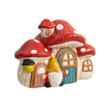 Mainstays Weather-Resistant Mushroom Village Garden Statue, Resin Outdoor Cottage Décor