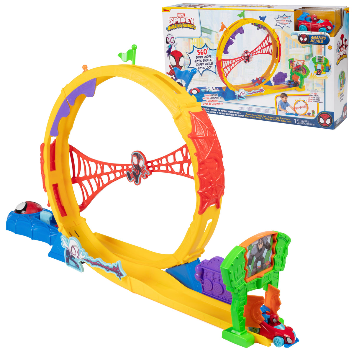 Spidey Camera Marvel Spidey and His Amazing Friends Amazing Metals Super Loop Track ...