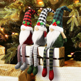 Molumo 3-Piece Christmas Gnome Decorations – Handmade Buffalo Plaid Plush Swedish Tomte Elf Dolls
