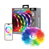 Monster Smart 25 ft LED Strip Lights, Multicolor RGB Color Flow LED Light Strip
