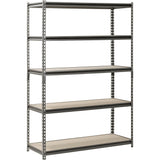 48"W x 18"D x 72"H 5 Shelf Heavy Duty Metal Muscle Rack Garage Shelving Storage