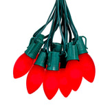 25-Count C9 LED Christmas String Lights, 25FT Smooth Plastic Bulb String Lights