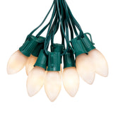 25-Count C9 LED Christmas String Lights, 25FT Smooth Plastic Bulb String Lights